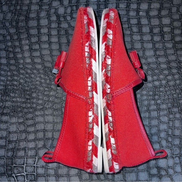 Coach Madison Orange Red Canvas Leather Espadrille
Loafers 5.5 spring summer - Picture 8 of 8